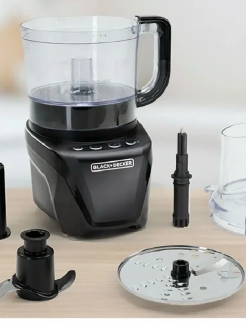 BLACK+DECKER Easy Assembly 8-Cup Food Processor 850W 2 Speeds +Pulse Chop Puree